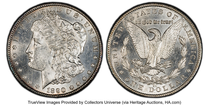 1890-CC $1  Normal Die, VAM-1 MS thumbnail 11