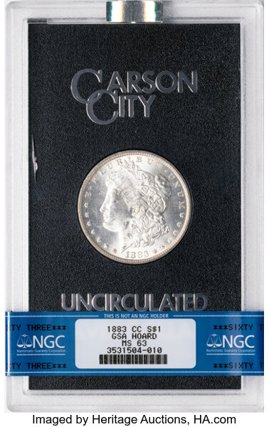 1883-CC $1  GSA Hoard, Dash Under 8, VAM-3 MS thumbnail 19