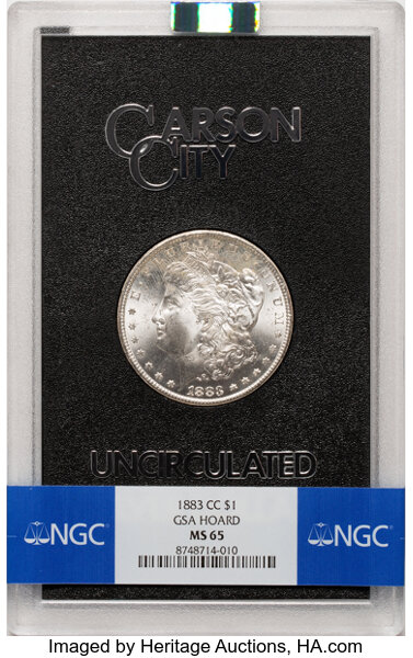 1883-CC $1  GSA Hoard, Dash Under 8, VAM-3 MS thumbnail 8