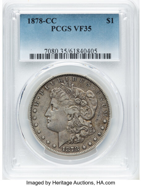 1878-CC $1  Line in IB, VAM-1B MS thumbnail 4