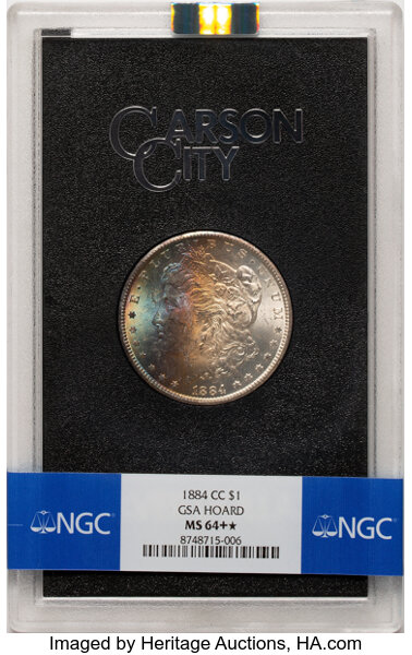 1884-CC $1  GSA Hoard, Hard package MS thumbnail 7