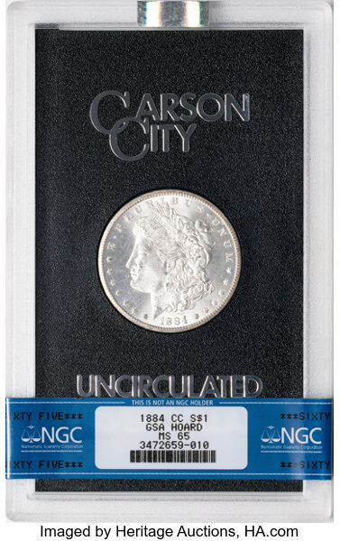 1884-CC $1  GSA Hoard, Hard package MS thumbnail 19
