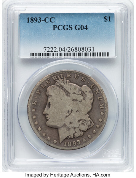 1893-CC $1  Doubled 3, Far Date, VAM-4 MS thumbnail 14
