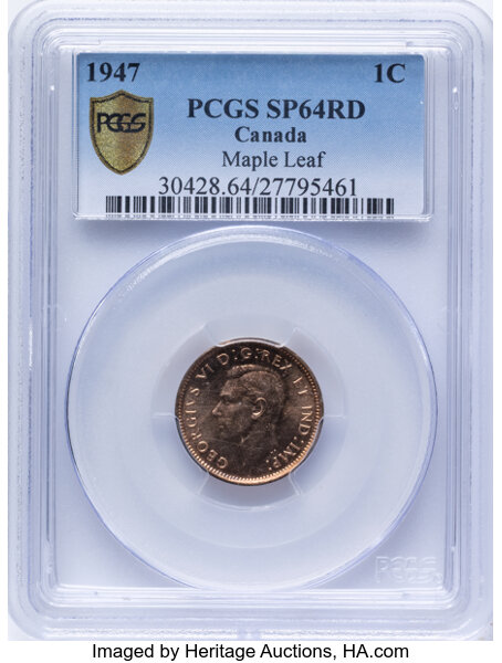 1947 1C     Maple Leaf SP RD thumbnail 2