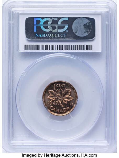 1947 1C     Maple Leaf SP RD thumbnail 3