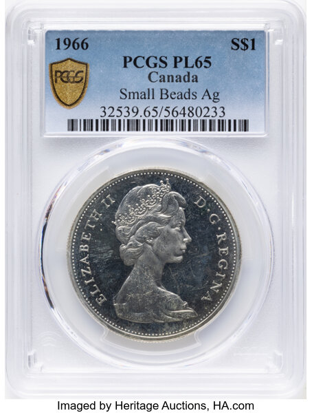 1966 S$1  Small Beads PL thumbnail 5