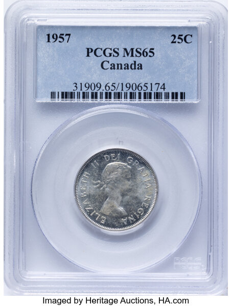 1957 S25c Caribou MS thumbnail 2