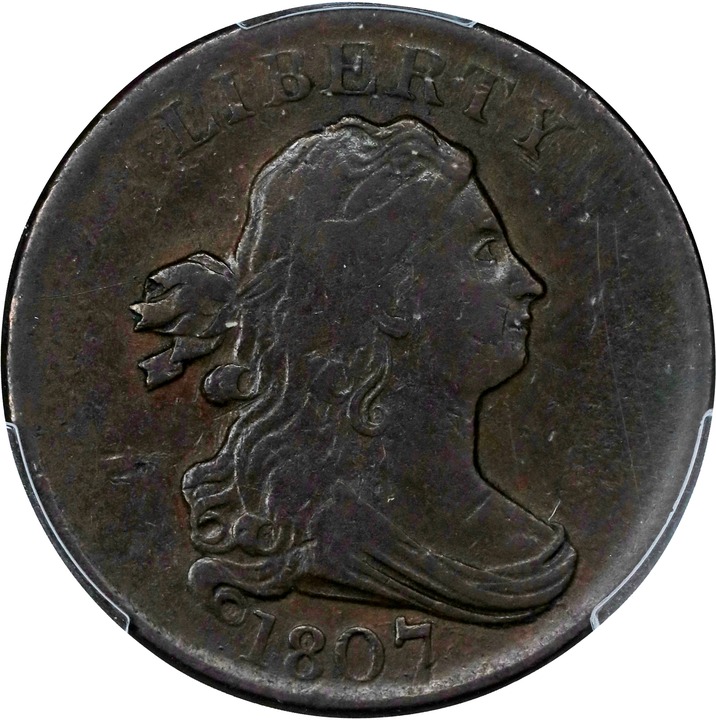 Image for Draped Bust Half Cent 1/2c 1800-1808 MS BN [Type] VF30 BN CAC