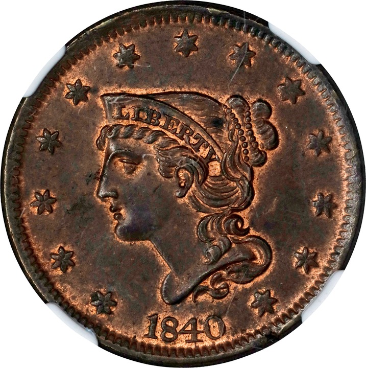 1840 1c Large Date MS BN thumbnail 6