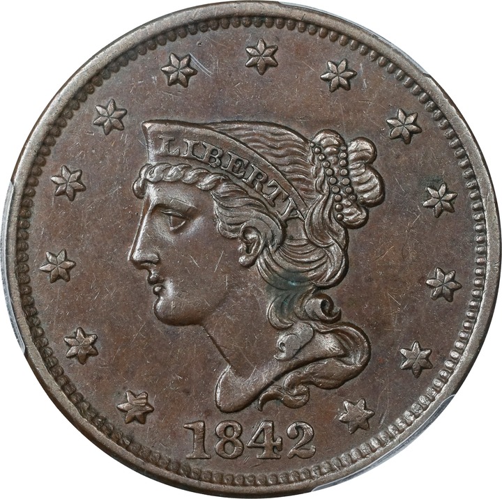1842 1c Large Date MS BN thumbnail 3