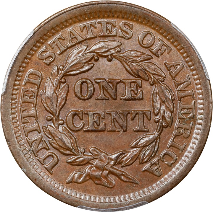 1854 1c MS BN MS64 BN thumbnail 2