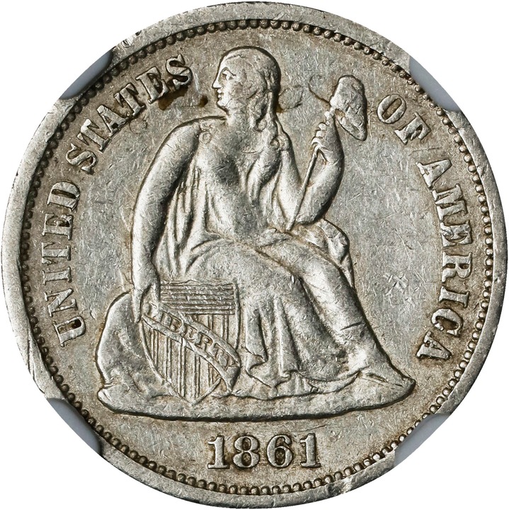 1861-S 10c MS thumbnail 6