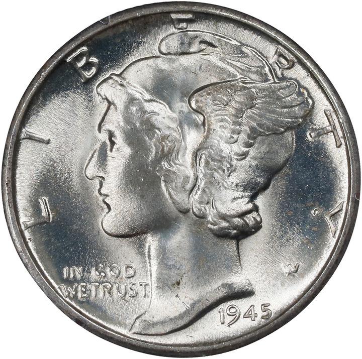 1945-D/D 10c Repunched Mintmark, FS-503 MS FB thumbnail 6