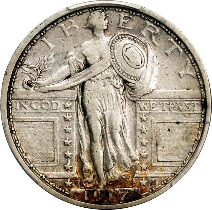 1917-S 25c Type 1 MS thumbnail 4