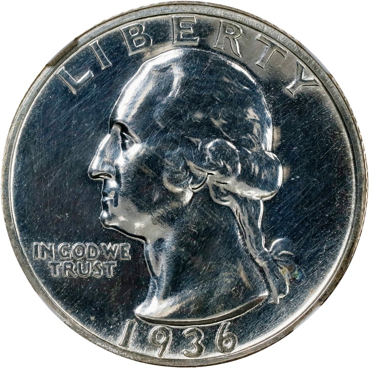 Image for Washington Quarter 25c 1936-1942, Silver [Type] PR61