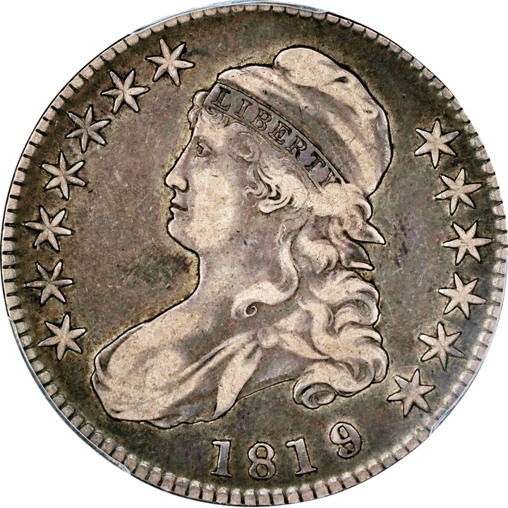 1819/8 50c Large 9, Flat Top 1s AG3 thumbnail 15