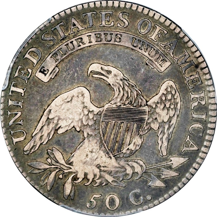 1819/8 50c Large 9, Flat Top 1s AG3 thumbnail 16