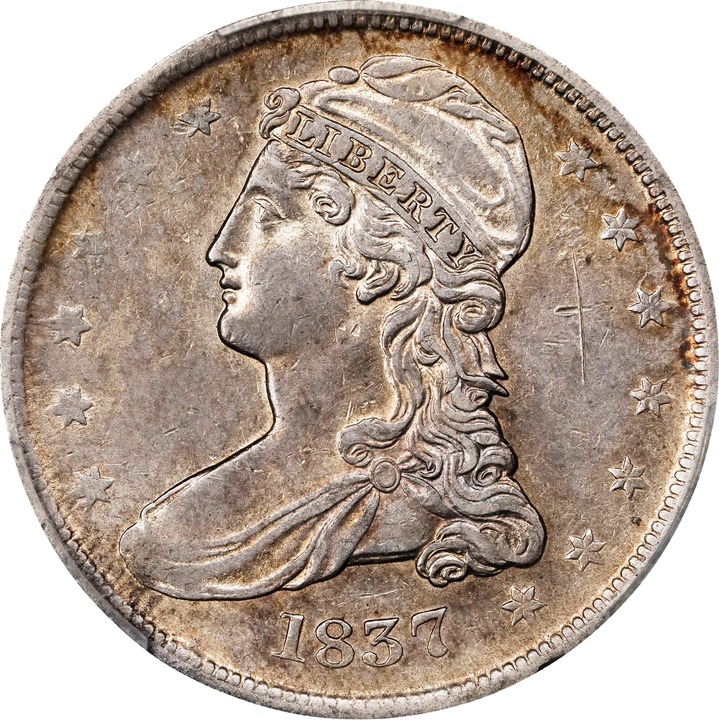 1837 50c Reeded Edge G6 thumbnail 11