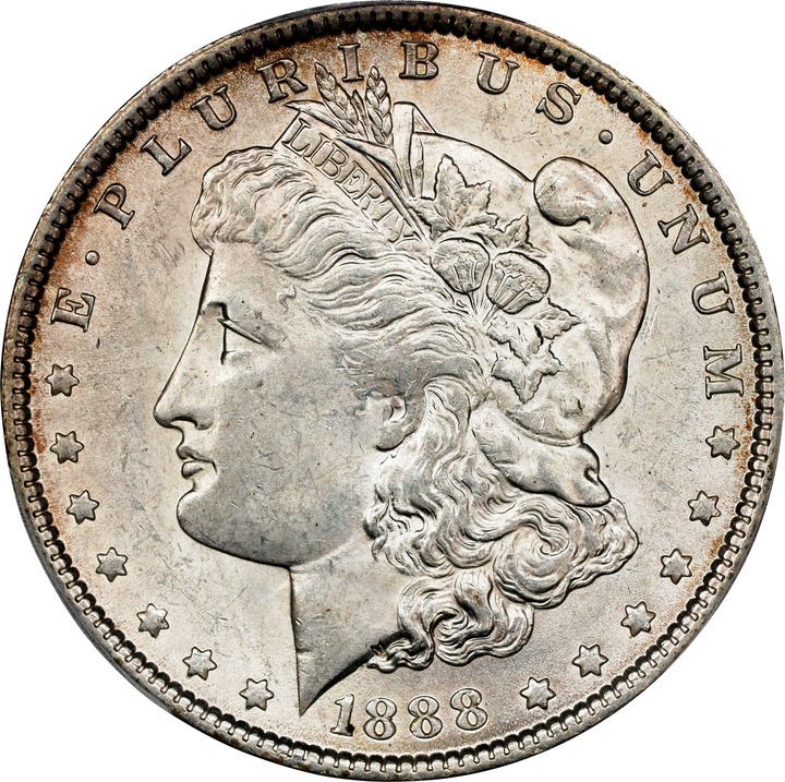 1888 $1 MS62 thumbnail 3