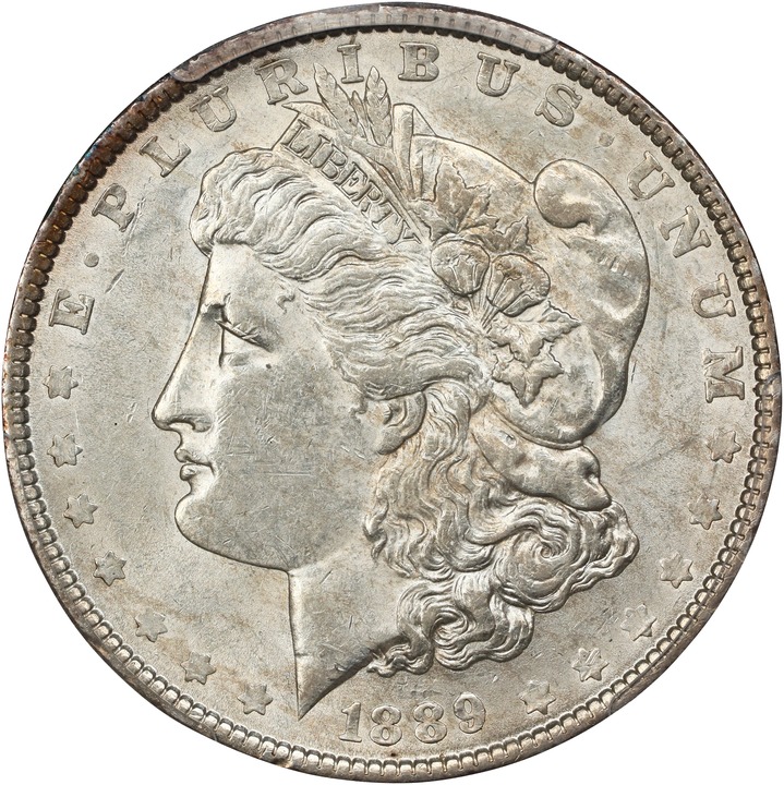1889 $1 MS62 CAC thumbnail 3
