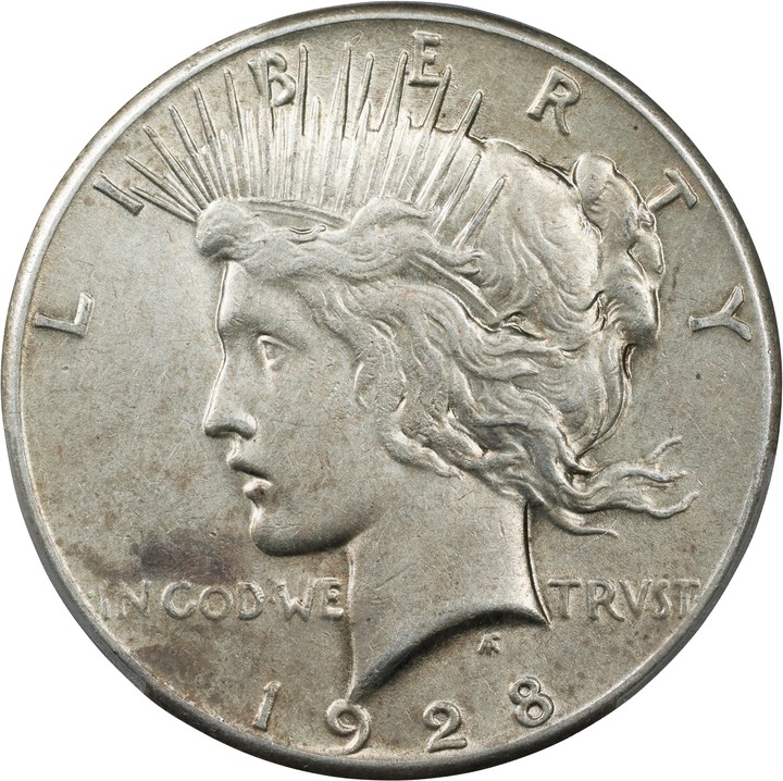 1928 $1 AG3 CAC thumbnail 3