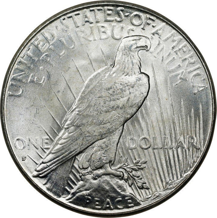 1928-S $1 MS63 CAC thumbnail 4