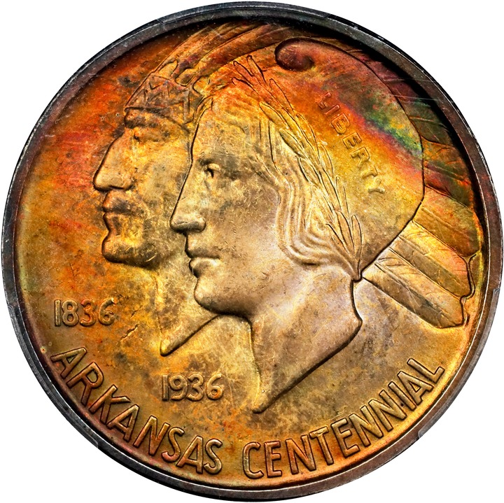 1936-S 50c Arkansas MS66 thumbnail 5