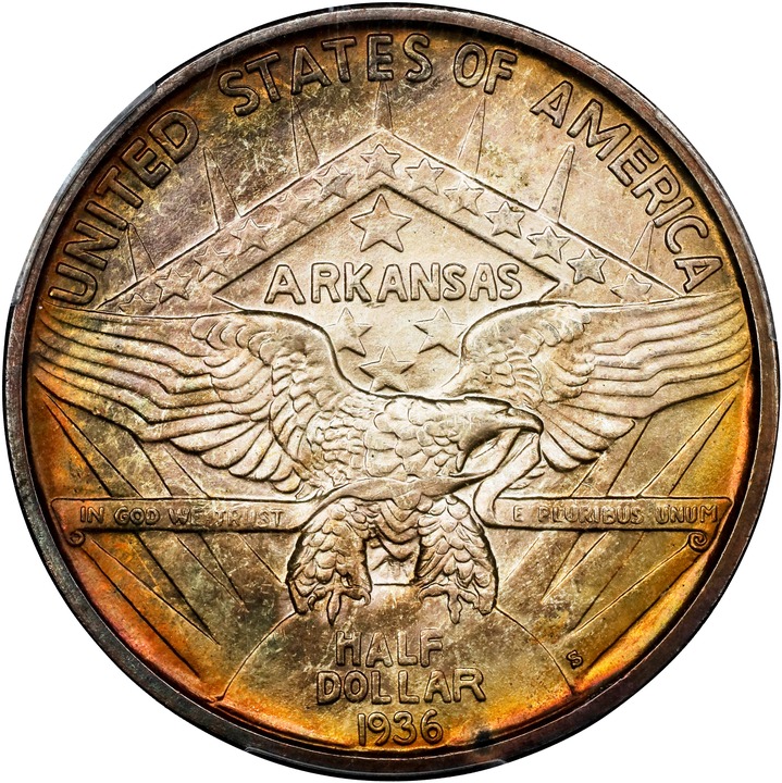 1936-S 50c Arkansas MS66 thumbnail 6