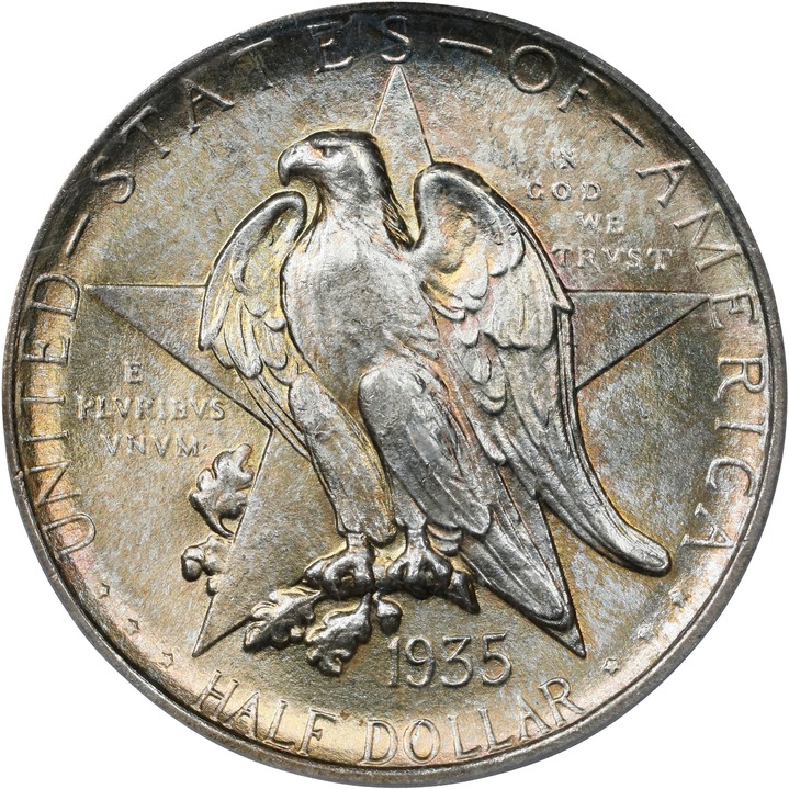1935 50c Texas MS65 thumbnail 3