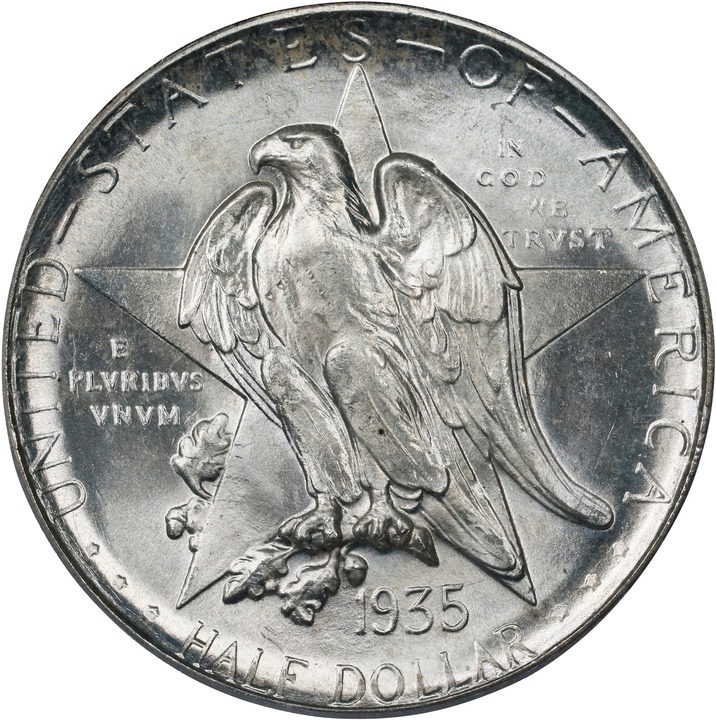 1935-D 50c Texas MS66 CAC thumbnail 3