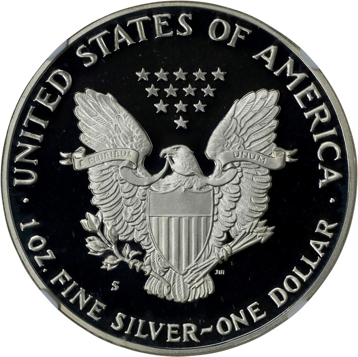 1987-S $1  Silver Eagle PR DCAM PR70 DCAM thumbnail 6