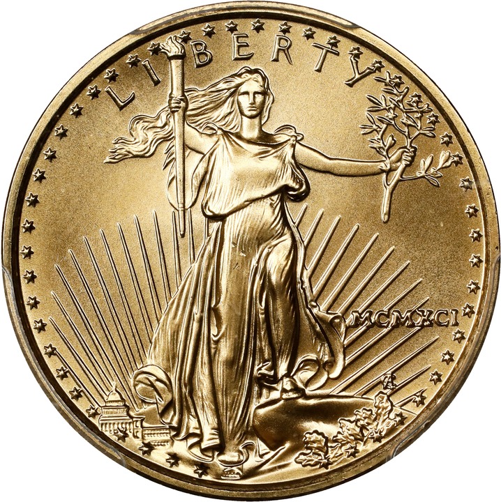 1991 $10  Gold Eagle OGP thumbnail 16