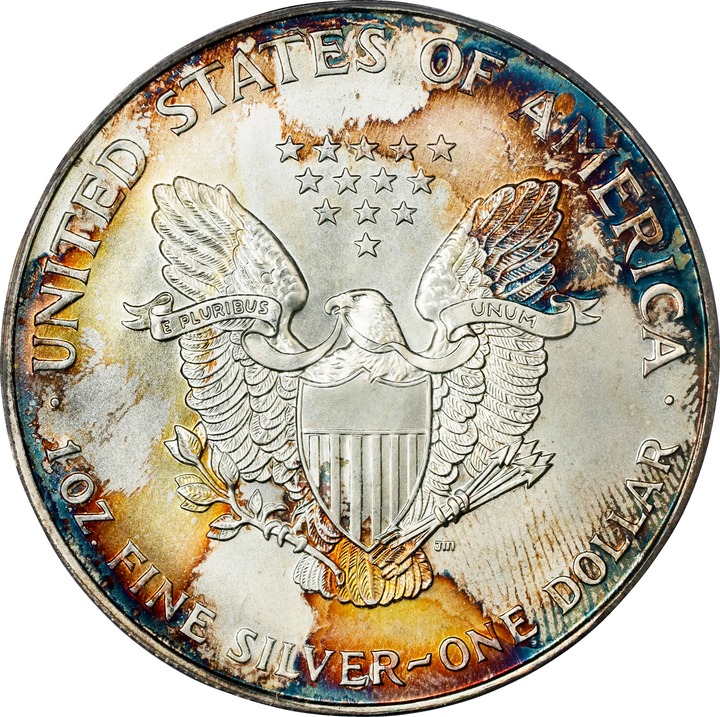 American Silver Eagle (ASE) S$1  One Ounce, 1986- [Type] MS67 CAC thumbnail 2