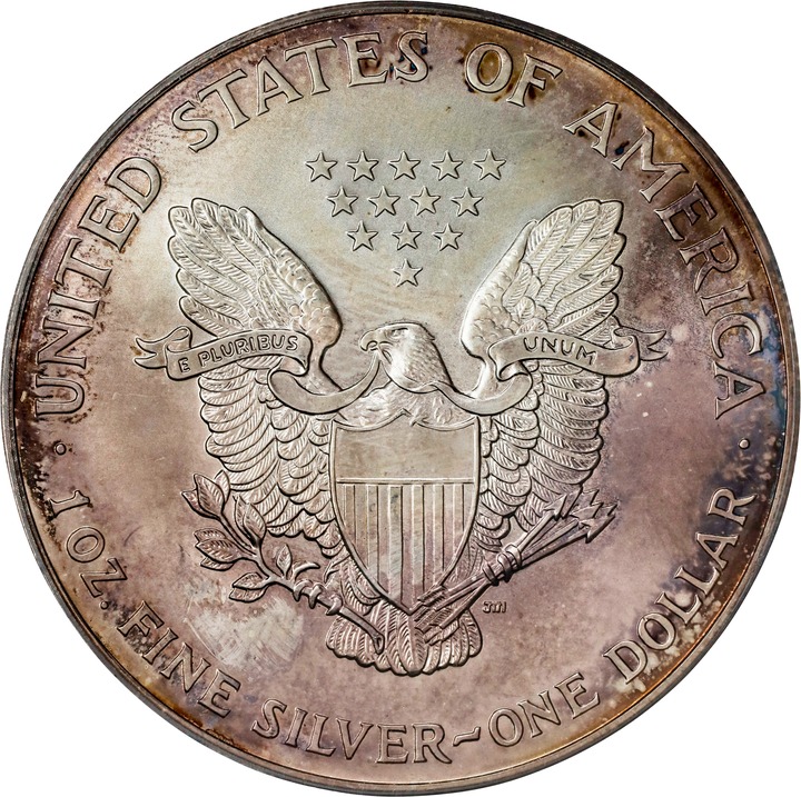 2002 $1  Silver Eagle MS67 thumbnail 2