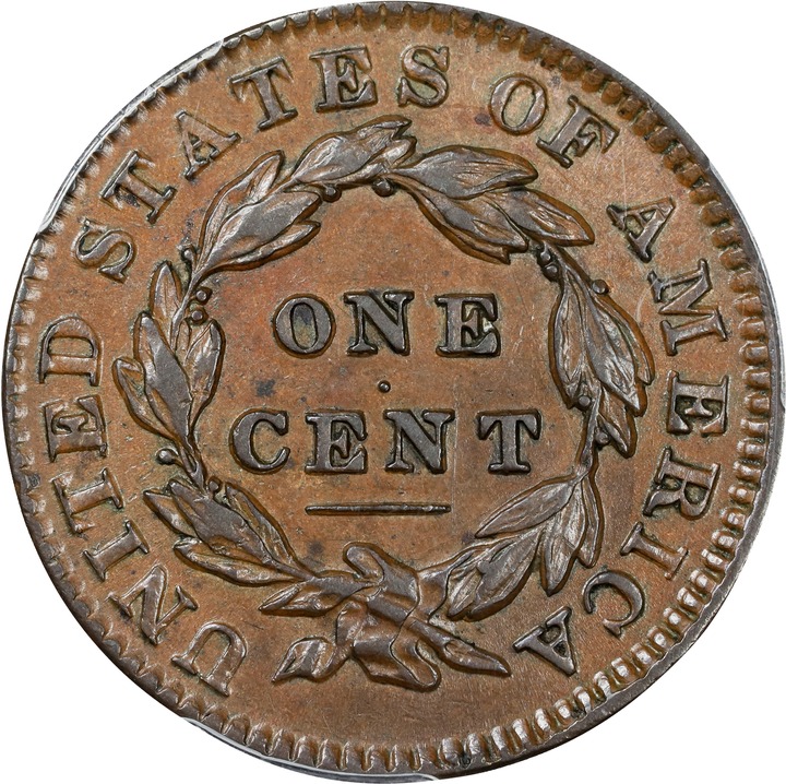 1831 1c Medium Letters MS BN AU50 BN thumbnail 2