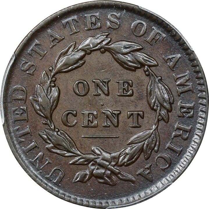 1835 1c Large 8, Large Stars MS BN XF45 BN thumbnail 3