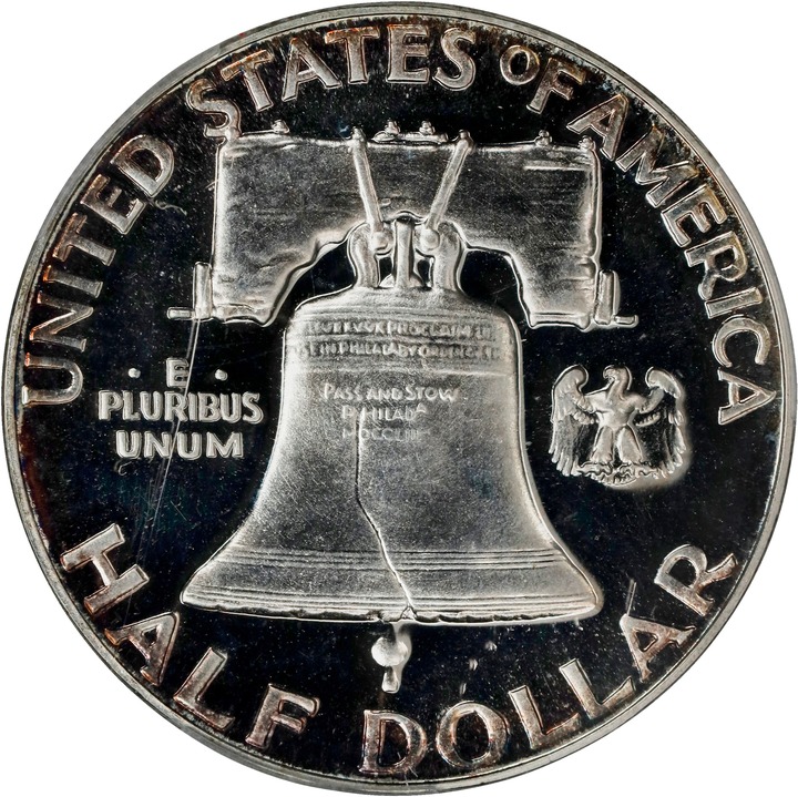 Franklin Half Dollar 50c 1950-1963 PR CAM [Type] PR64 CAM thumbnail 4
