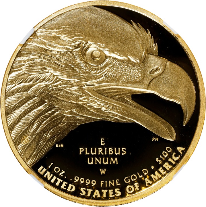 2021-W G$100  1oz Gold, American Liberty, Mustang PR DCAM thumbnail 15