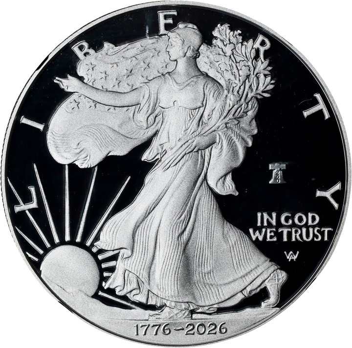 1776~2026-W $1  Silver Eagle, Liberty Bell Privy, 250th Anniversary PR DCAM PR66 DCAM thumbnail 19