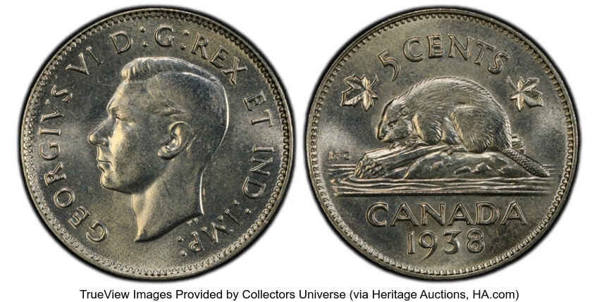 1938 5c Beaver MS thumbnail 2