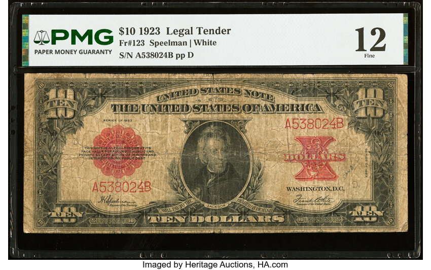 1923 $10  (Fr. 123) thumbnail 10