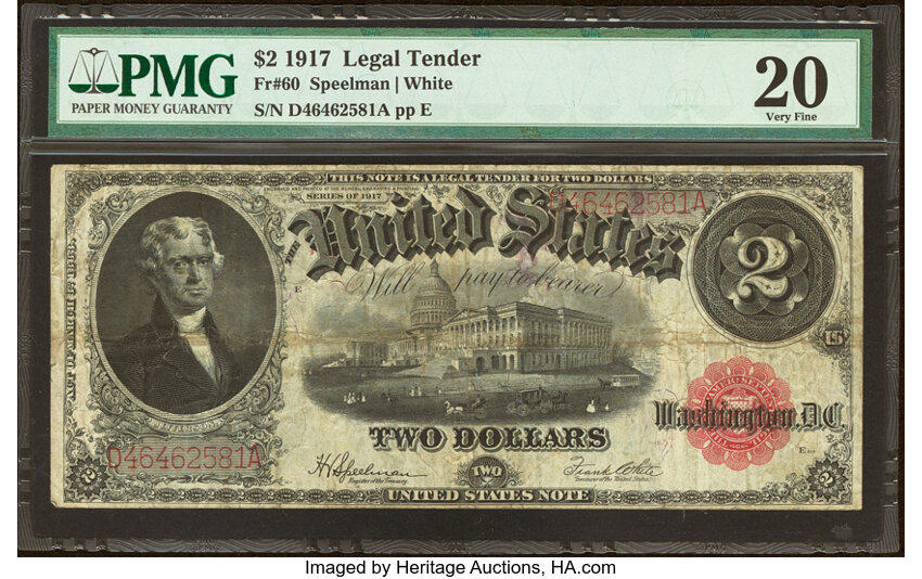 1917 $2  Mule (Fr. 60m) thumbnail 6