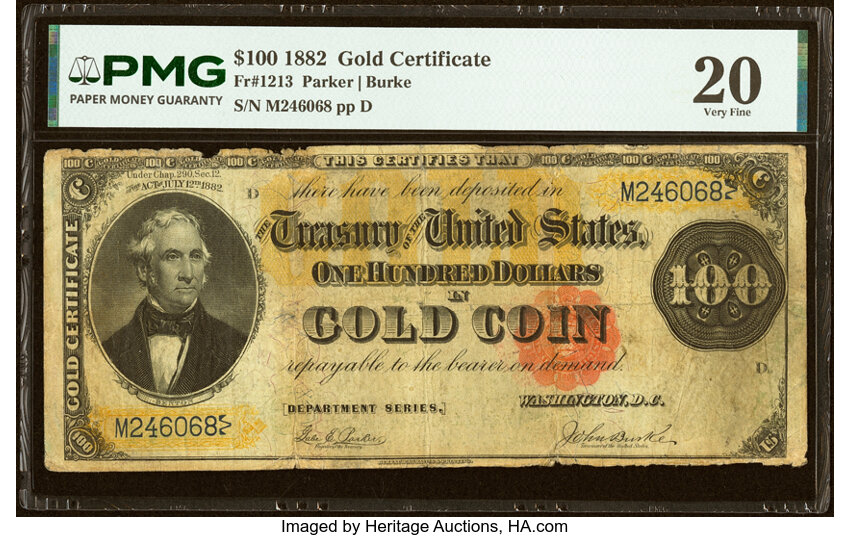 1882 $100  (Fr. 1213) thumbnail 3