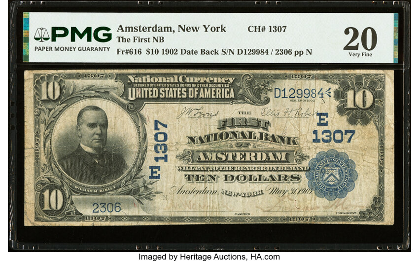 1902 $10  3rd Charter Period, 2nd Issue, Date Back (Fr. 616) thumbnail 14