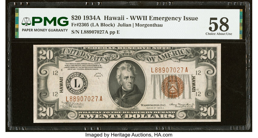 1934A $20  Hawaiian (Fr. 2305) thumbnail 5