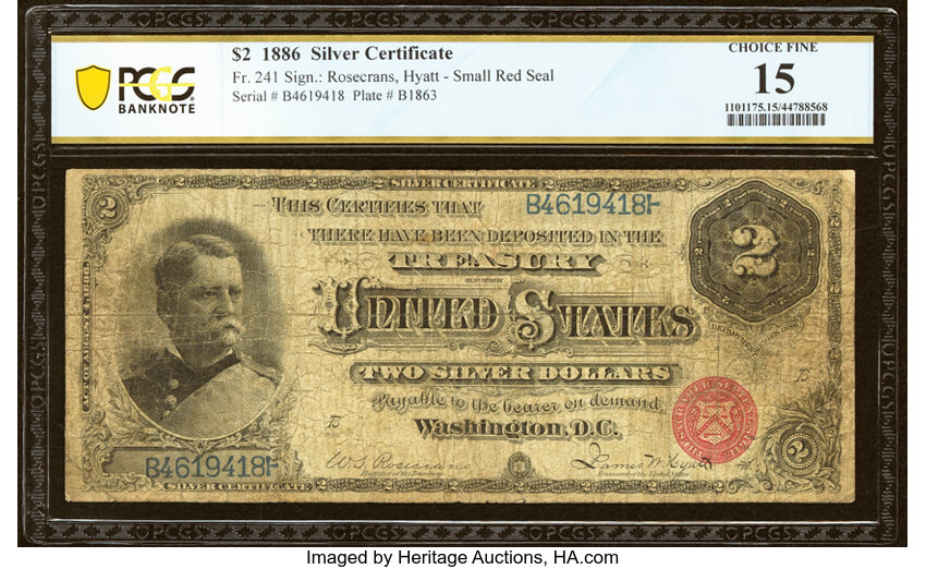 1886 $2  (Fr. 241) thumbnail 5