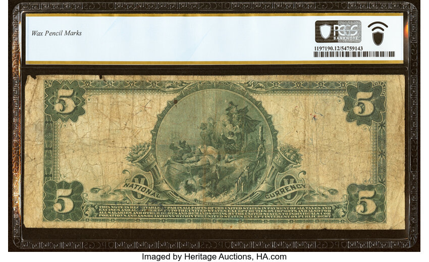 1902 $5  3rd Charter Period, 3rd Issue, Plain Back (Fr. 605) thumbnail 20