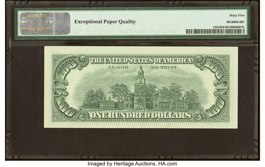 1966A $100  (Fr. 1551) thumbnail 16