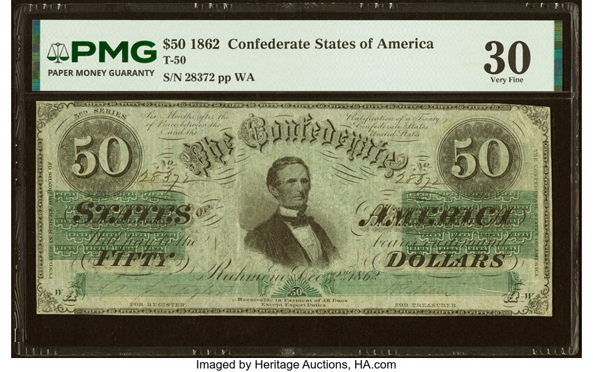 1862 $50  December 2, 1862 (Fr. T50) thumbnail 2