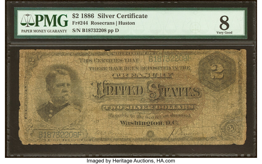 1886 $2  (Fr. 244) thumbnail 4